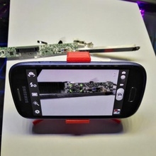 foldable phone holder gadget simpleholder phoneholder 3d print model - Mito3D