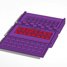 pieghevole pixel set di scacchi gioco tabella 3d print model - Mito3D