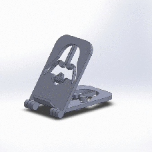 katlanabilir telefon Kulp destek karanlık Vader star savaşlar akıllı 3d print model - Mito3D