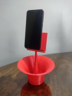 piegato trattrice corno cellula Telefono suono amplificatore Audio smartphone accessorio 3d print model - Mito3D