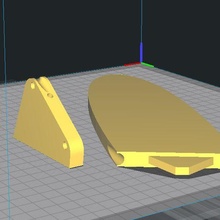 folding fin klapp finne 3d print model - Mito3D