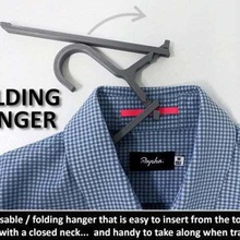 folding hanger home organization wardrobe unique tshirt travel solution simple shirt practical oganization household hanging easy clothing clothes bedroom accessory 3d print model - Mito3D