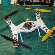 folding miniquad kkmulticntroller flight controller game r c vehicles 3d print model - Mito3D
