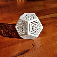 folding ornate dodecahedron home decor polyhedron polyhedra 3d print model - Mito3D