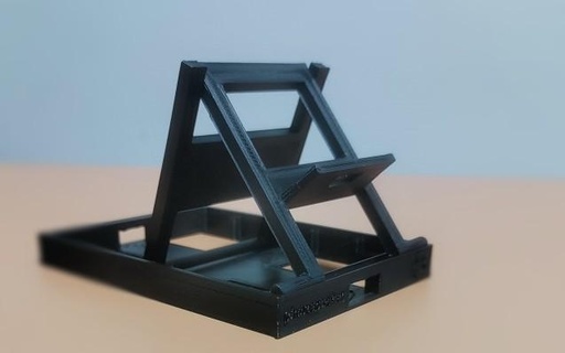 folding phone holder support 3d print model - Mito3D