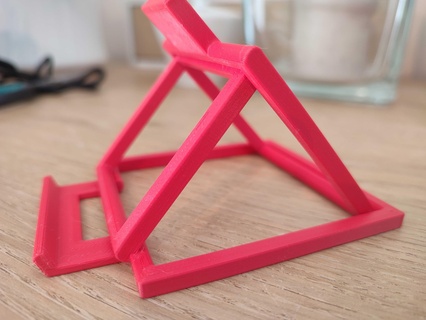 folding phone holder support 3d print model - Mito3D