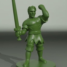 halk kahraman minyatür oyun 28mm dd dnd Zindanlar ejderhalar oyunlar 3d print model - Mito3D