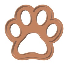 fondente biscotto taglierina 7cm zampa pattuglia cane Stampa 3d print model - Mito3D