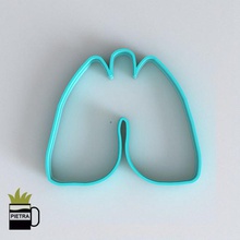 fondant cookie cutter mold human body organs lung 3d impression model home porcelain breakfast anatomy womb intestine stomach liver brain pulmonary heart cookies cortanes 3d print model - Mito3D