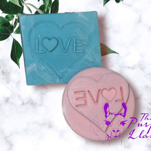 fondant heart love stamp gumpste embosser valentines 3d print model - Mito3D