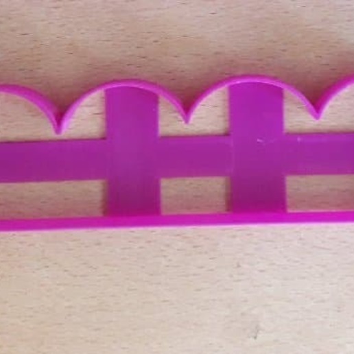 fondant ondas cutter - broderie various cookies lace cakes waves 3D print model - Mito3D