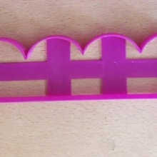 fondant ondas cutter - broderie verschiedene cookies Spitzen Kuchen Wellen 3d print model - Mito3D