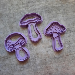 fongus kit clay polimerclay clay cutters ceramics bijouterie fungus  3d print model - Mito3D