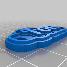 fon joalheria personalizado chaveiros 3d print model - Mito3D