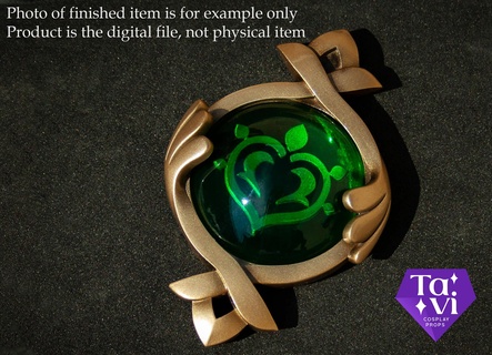 fontaine dendro vision 3d print cosplay stl files fontainevision genshin genshinimpact genshinimpactcosplay cosplaycraft 3dmodel 3dprinting resin sla art toy decoration keychain 3d print model - Mito3D