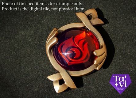 fontaine pyro vision 3d print cosplay stl files lyney fontainevision genshin genshinimpact genshinimpactcosplay cosplaycraft 3dmodel 3dprinting resin sla art toy decoration keychain 3d print model - Mito3D