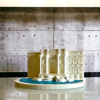 fontana di trevi - roma piazza navona fountan fountain italy model resin sla 3d print model - Mito3D