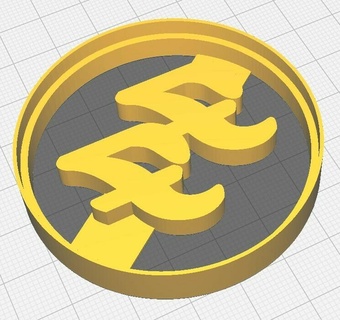 foo fighters cookie cutter logo 3d model baking rock music band kitchenware tribute fan art precision innovation creative design culinary treats iconic die-hard fans musical adventures 3d print model - Mito3D