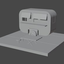 Imbisswagen Auto Lebensmittel LKW 3d print model - Mito3D