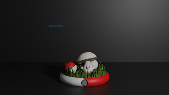 foongus pokemon 3d Yazdır model amoonguss mantarlar pokeball pokedex kül Pikaçu Eevee çimen zehir mantar canavar mimik 3d print model - Mito3D