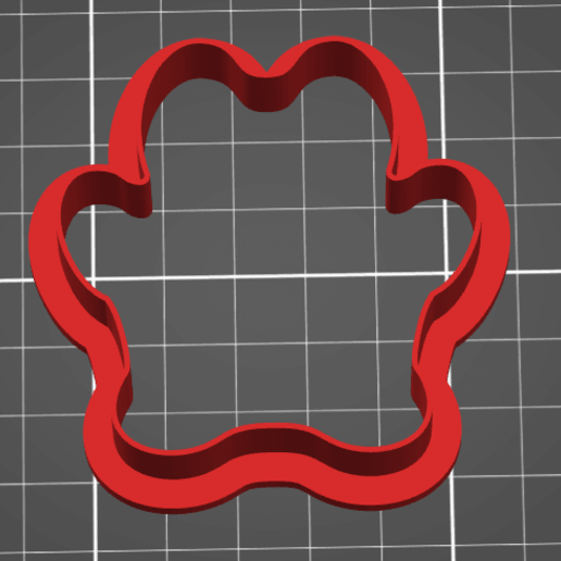 foot dog cat cookie cutter home crackers 3D print model - Mito3D