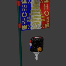 pied grenadier régiment Jeu casquette drapeau grenadiers compatible playmobil 3d print model - Mito3D