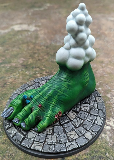 foot of gork vortex orcs goblins mork template spell old world tow magic 3d print model - Mito3D