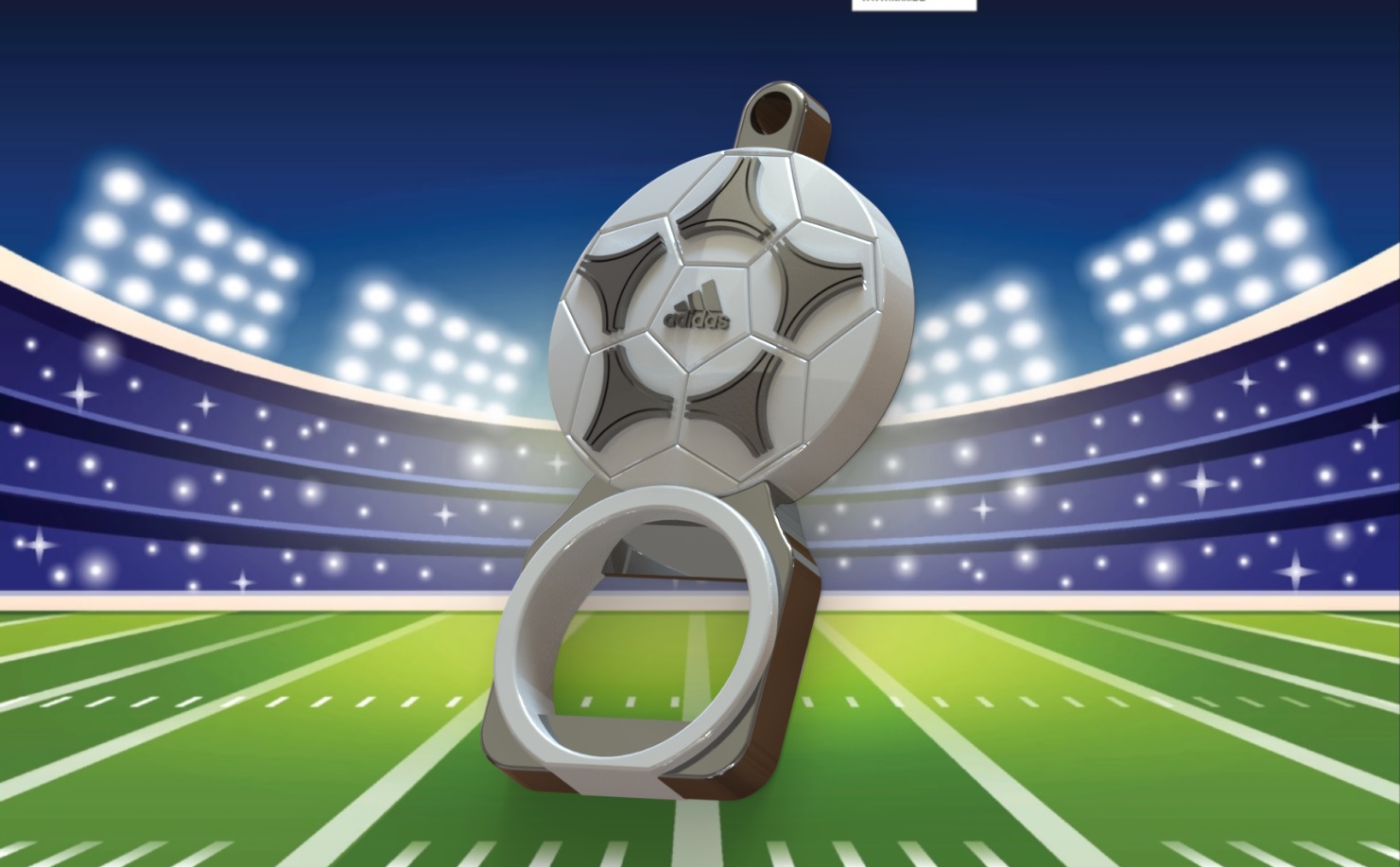 football-bottle opener Gadget #sportxcults football bottle adidas 3D print model - Mito3D