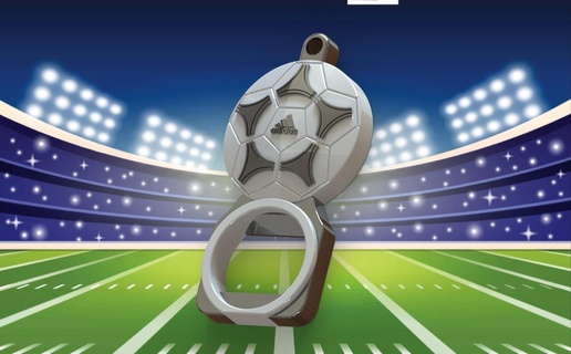 football bottle Öffner Gadget sportxcults Fußball Flasche adidas 3d print model - Mito3D