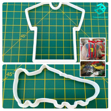 football boots shirt cookie cutter fondant soccer 3d print model - Mito3D