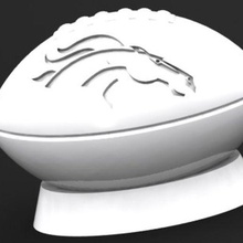 Fußball Broncos nfl 3d print model - Mito3D