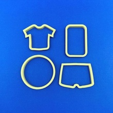 football cookie cutters cookies cutter soccer baking bakery kitchen fondant 3d print model - Mito3D