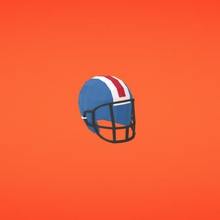 casco de fútbol americano la moda 3d print model - Mito3D