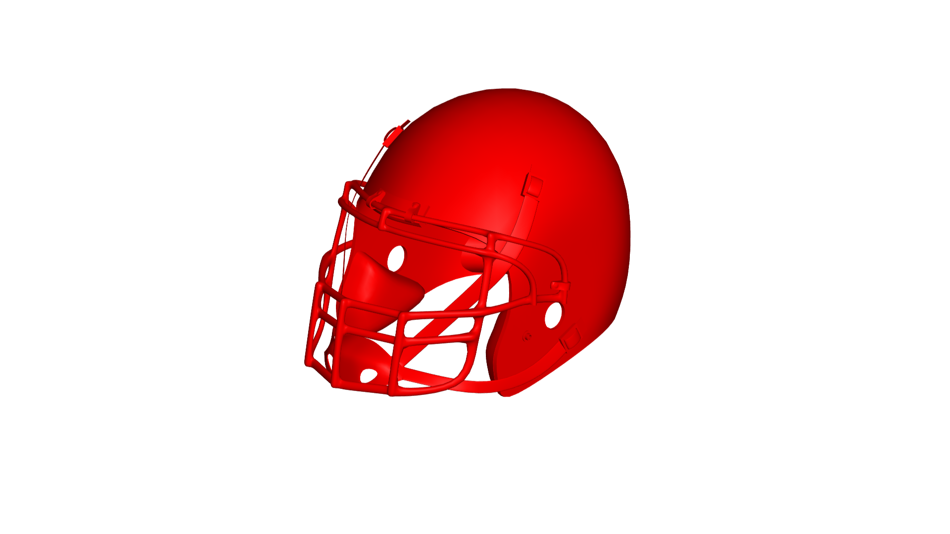 football helmet - sport play ball 3D print model - Mito3D