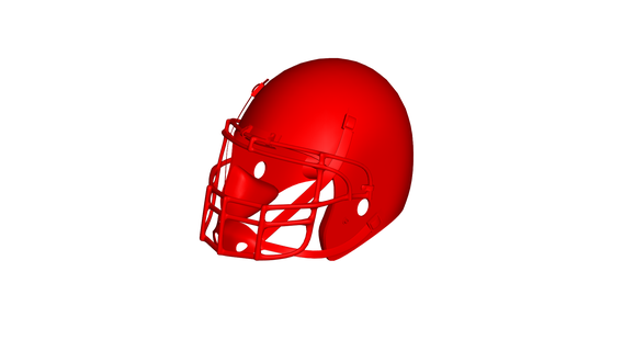 football helmet football helmet - sport play ball  3d print model - Mito3D
