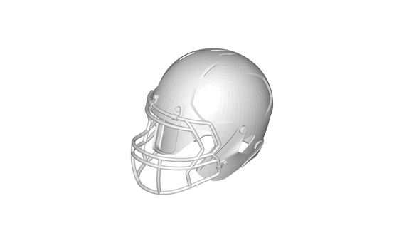 futebol capacete 3d print model - Mito3D