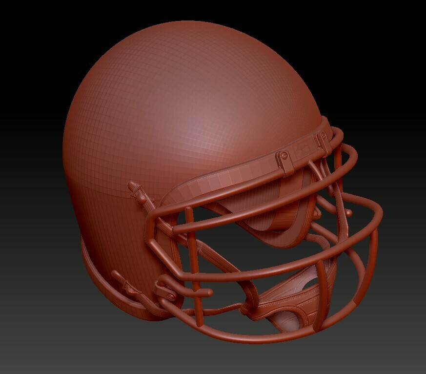 football helmet Fashion soccer american 3D print model - Mito3D