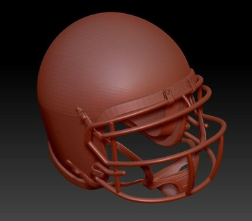 calcio casco moda americano 3d print model - Mito3D