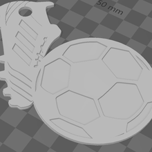 Futbol anahtarlık gadget anahtar yüzük 3d print model - Mito3D