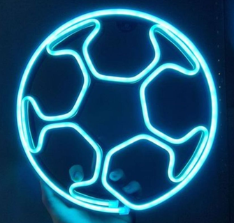 football neon led sign 23cm frame lamp light 3d print model - Mito3D