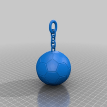football soccer ball jewelry keychains 3d print model - Mito3D