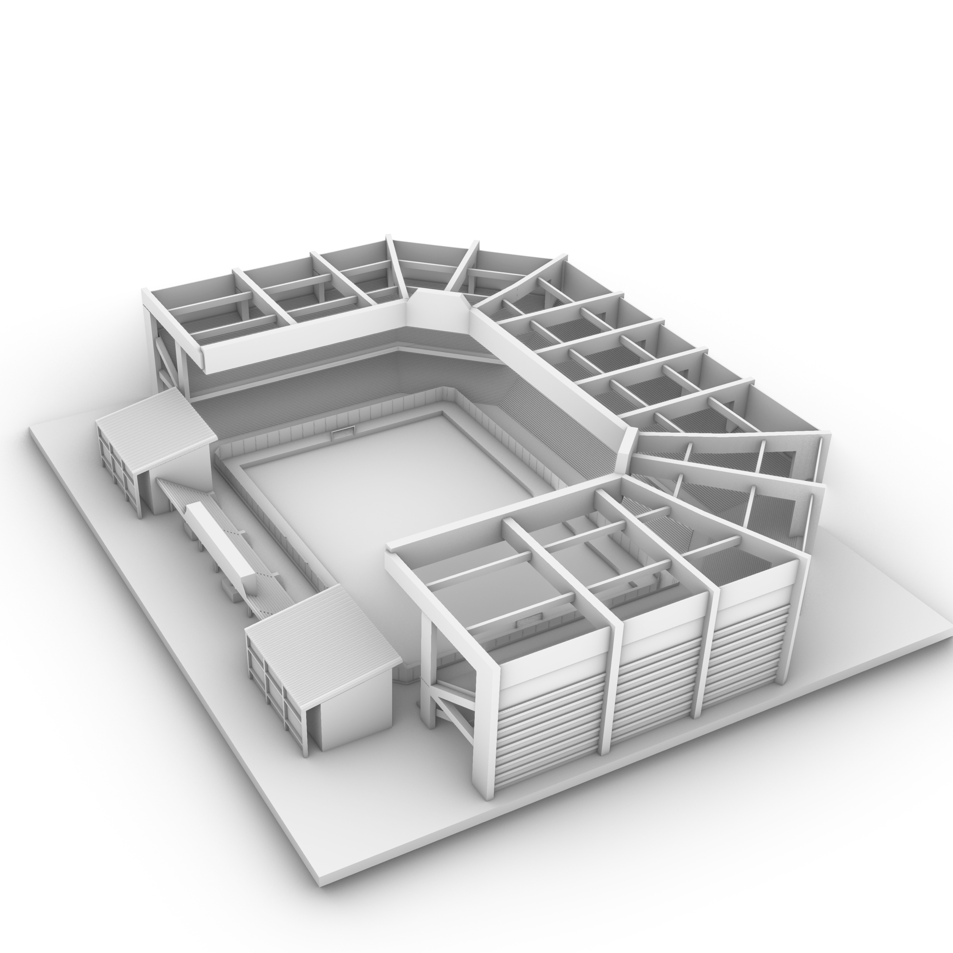 fútbol estadio futbol arquitectura mundo taza cancha 3D print model - Mito3D