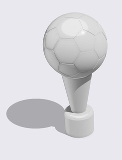 Football trophée football accessoires 3d print model - Mito3D