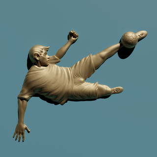 footballeur sport stl 3d modèle 3d print model - Mito3D