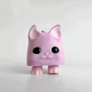 Fußlinge Spielzeug zappeln niedlich kawaii bezaubernd drucken schwarz Katze Schaf Hähnchen Tiere Chibi 3d print model - Mito3D