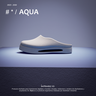 footwear aqua design shoes fashion accessories 3d print model - Mito3D