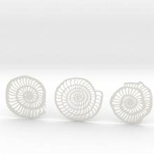 foraminifera coasters home 3d print model - Mito3D