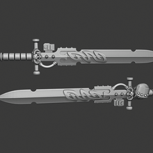 la force de l'épée jeu jouet d'accessoires l'arme warhammer 40k space marine bibliothécaire 3d print model - Mito3D