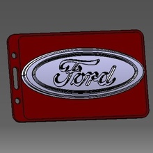 ford-2-3d badge id credit card holder gadget 3d print model - Mito3D