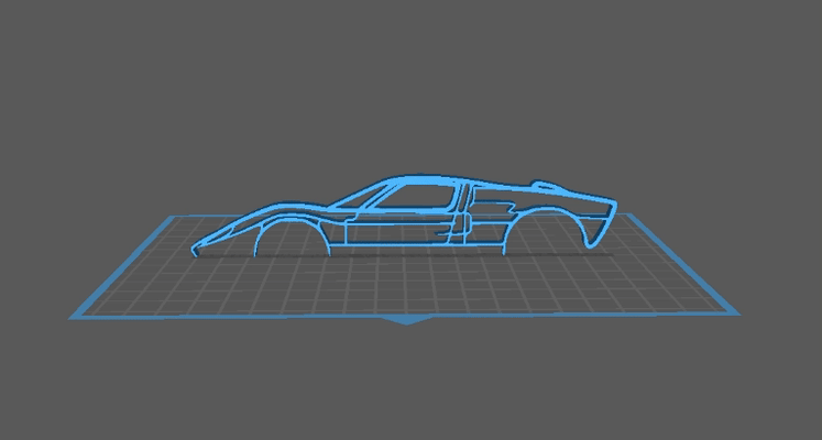 vau falcão gt 40 arte silhueta voiture impressão 3d classique l gentil desempenho projeto coleção acessório d coração paixão auto histórico icônico 3d print model - Mito3D